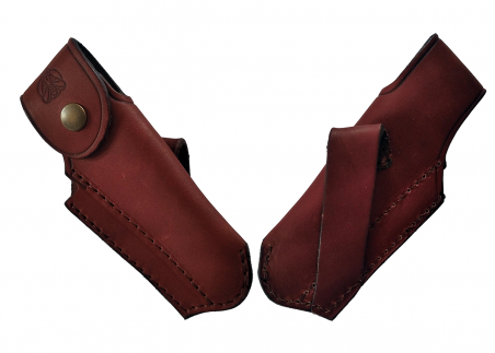 Etui en cuir Marron pour couteau Laguiole image 1