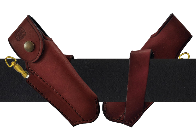 Brown belt sheaths leather, with blade sharpening rifle image 2