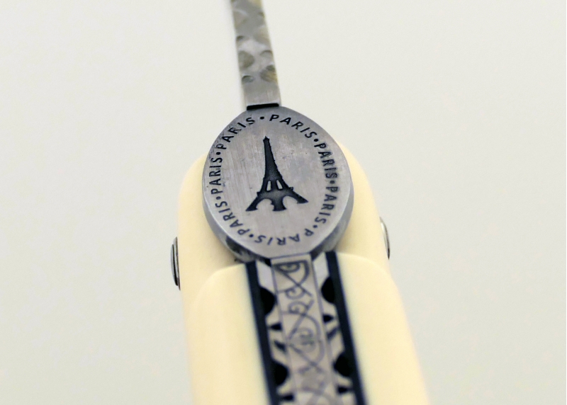 Laguiole de collection Couteau Laguiole Origine Tour Eiffel édition limitée manche en Elforyn