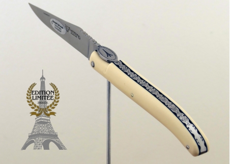 Laguiole de collection Couteau Laguiole Origine Tour Eiffel édition limitée manche en Elforyn