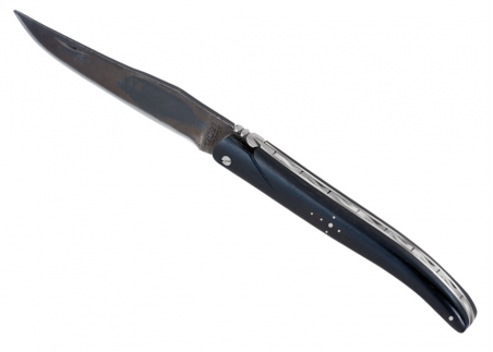 Forge de Laguiole 129INTCNOIBRI 9cm, micarta nera, coltello laguiole