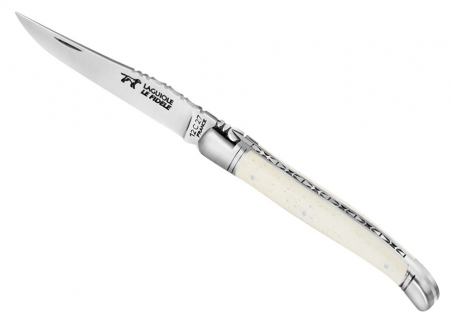 Couteau Laguiole Forgé, Manche en Os, lame traditionnelle image 1