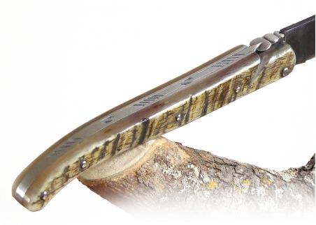 Laguiole Forged, with its Natural Ram's Horn Full Handle. image 15