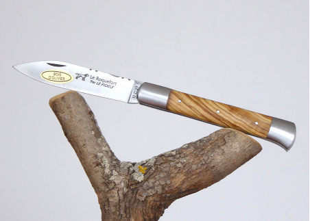 Couteau Roquefort avec son manche en bois d'Olivier de Sicile image 4