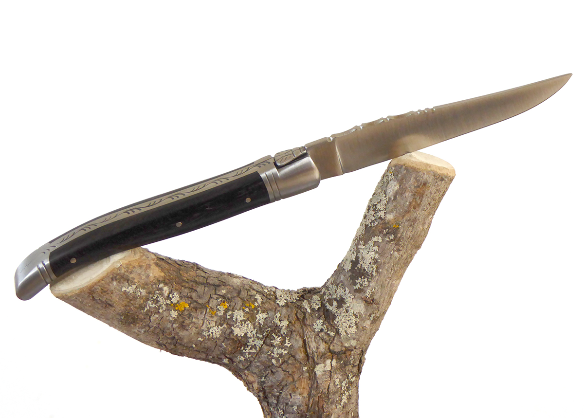 Laguiole Mini Black Marble Fork-tipped Knife — etúHOME