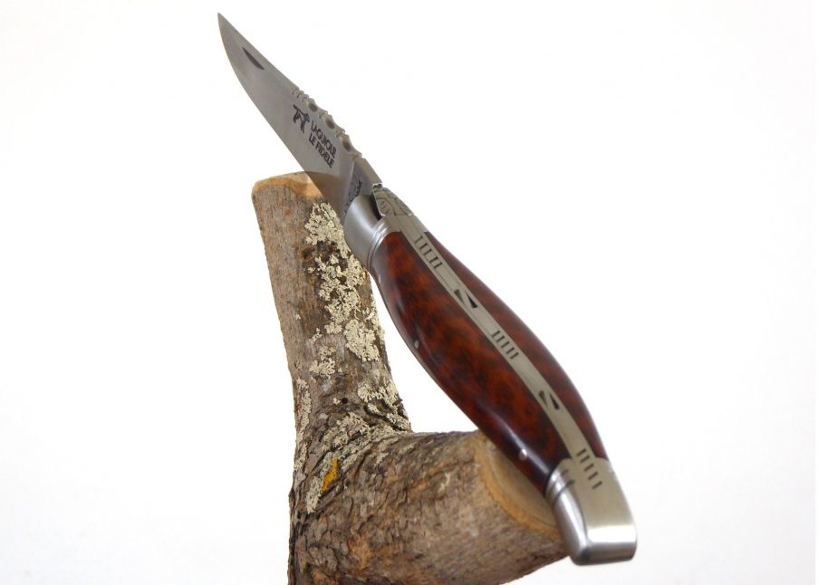 Couteau Laguiole Bombé avec son manche en bois d'amourette image 9