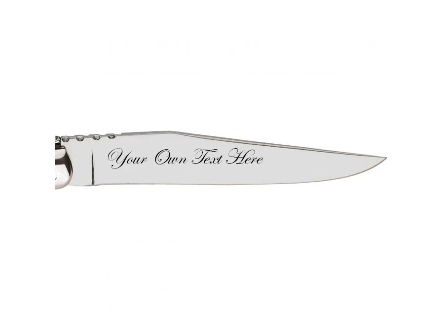 personalize your knife with an engraving on the blade image 1